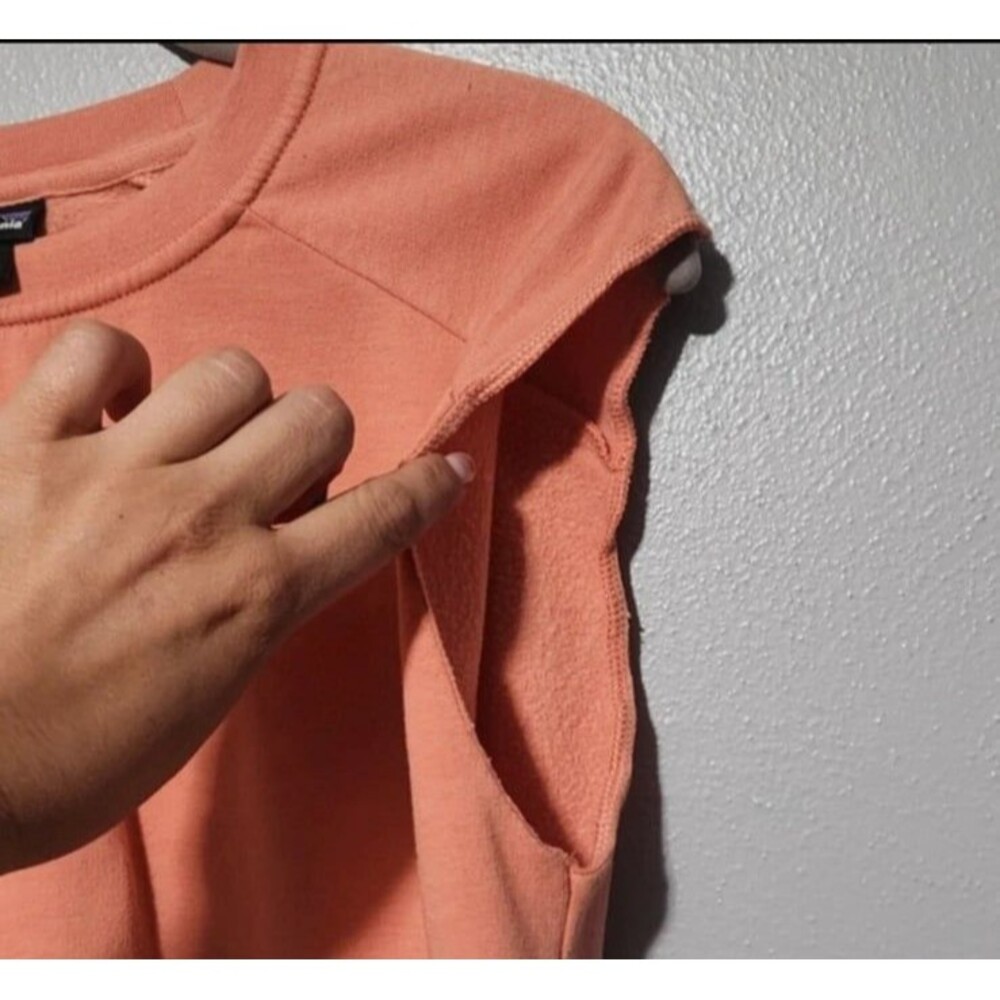 Patagonia Ahnya Cap Sleeve Sweatshirt Top Size Medium - Picture 2 of 9